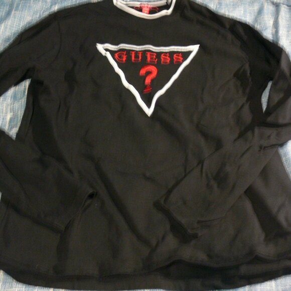 ORIGINAL GUESS SWEATER BLACK MEDIUM - Picture 4 of 4